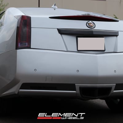 20 inch Staggered Blaque Diamond BD-2 Matte Black w/Machined Face on 2011 Cadillac CTS Coupe w/ Specs
