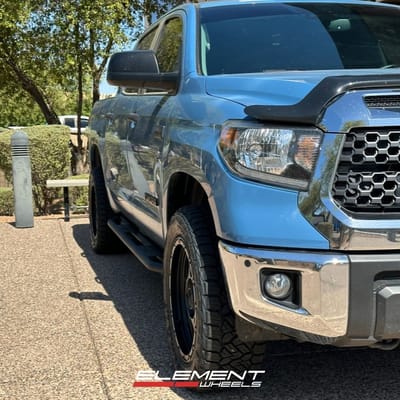 20 inch KMC KM535 Grenade Matte Black on a 2021 Toyota Tundra