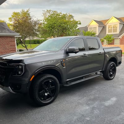 20 inch Raceline 942B Addict in Gloss Black on a 2024 Ford Ranger 4WD