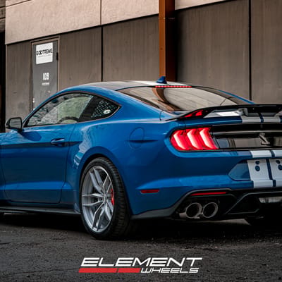 Staggered 20 Inch Variant Krypton on 2020 Ford Mustang GT500