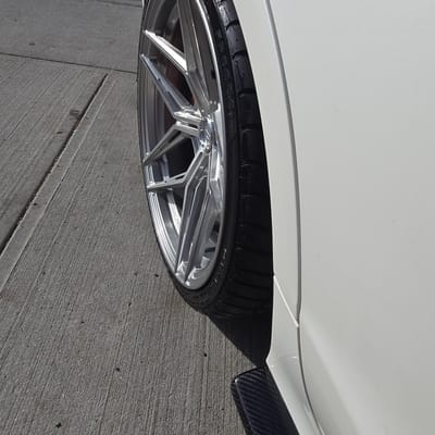 20 inch Staggered Variant Zeno in Raw Milled on a 2013 Mercedes-Benz CLS 63 AMG