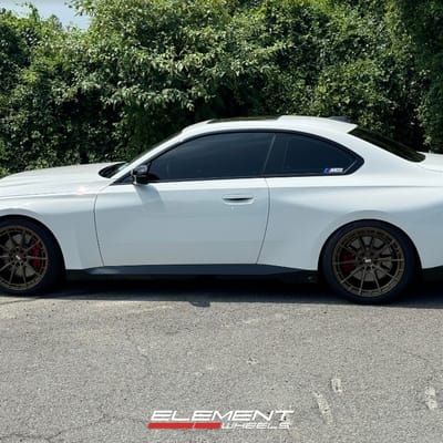 19 inch Staggered Variant Aure in Satin Bronze on a 2023 BMW M240i