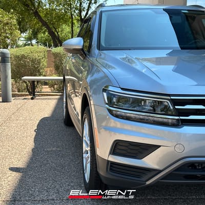 18 inch F1R F103 Brushed Silver on a 2020 VW Tiguan