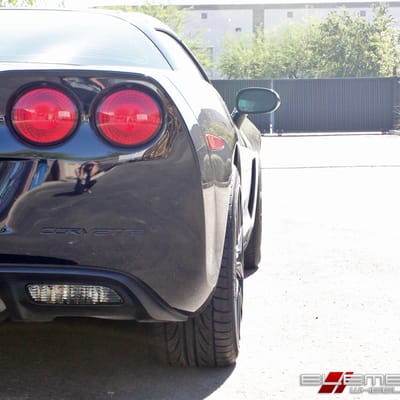 18x9.5 and 19x10.5 Cray Spider Matte Black on a 2006 Chevy Corvette C6 Z51 w/ Specs