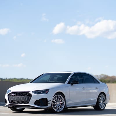 19 inch MRR Ground Force GF5 in Silver Machined on a 2021 Audi S4
