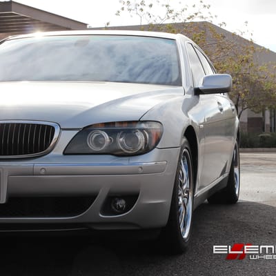 19 inch staggered MRR GT1 Chrome 2008 BMW 7 Series 750li w/ Specs