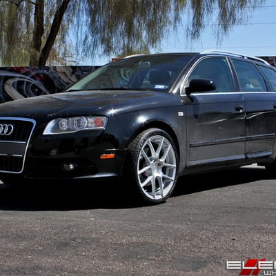 19x8.5 Avant Garde M510 Matte Silver on a 2008 Audi A4 Allroad w/ Specs