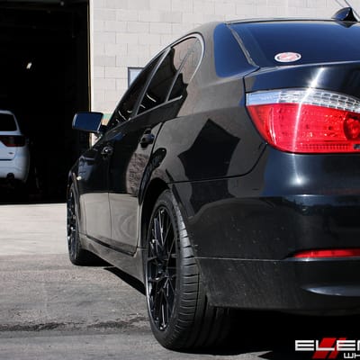 18x8.5 TSW Sebring Matte Black on a 2008 BMW 528i w/ Specs