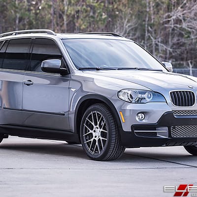 20 inch Staggered Stance VIP SC8 SC-8 Slate Grey w/ Machined Face on a 2008 BMW X5 w/ Specs