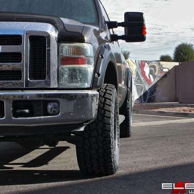 18x9 Fuel Off-Road Vector Matte Black D579 on a 2008 Ford F-250 w/ Specs