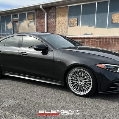 20 Staggered Element Forged ME-1 in Gloss Silver on a 2019 Mercedes-Benz CLS 53 AMG