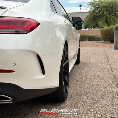 Staggered 20 inch Savini BM15 Gloss Black on a 2023 Mercedes Benz CLS