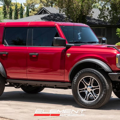 20 inch American Racing AR893 Mainline Gloss Black Machined on a 2025 Ford Bronco 4-Door Sasquatch