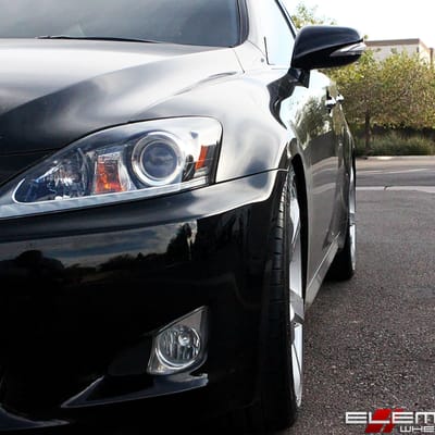 19 inch Staggered MRR VP5 Gloss Silver Machined on a 09 Lexus IS250 RWD w/ Specs