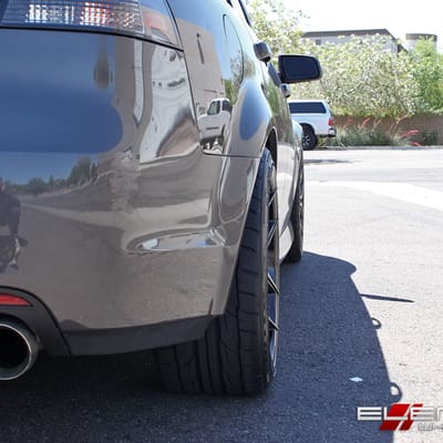 20in staggered Giovanna Haleb Semi Gloss black on a Pontiac G8 w/ Specs