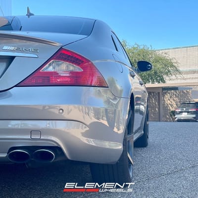 20 inch Staggered Rohana RC7 in Matte Graphite on a 2007 Mercedes-Benz CLS 63 AMG