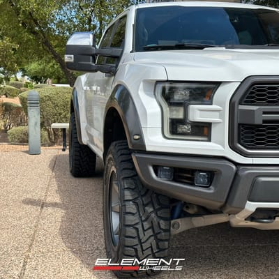 20 inch ICON Rebound Titanium on a 2017 Ford Raptor