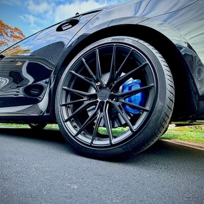 20 Staggered Variant Rian in Satin Black on a 2019 Mercedes-Benz CLS 450
