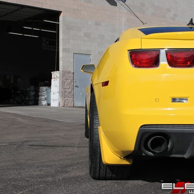 20 inch Staggered MRR 228 Camaro Z28 Replica Wheels Gloss Black on a 2010 Chevy Camaro SS w/ Specs