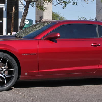 20 inch Staggered Giovanna Haleb Gloss Black w/ Machined Face on a 2010 Chevy Camaro SS w/ Specs