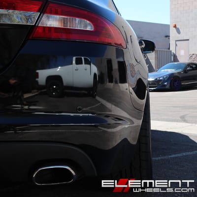 20 inch Staggered Ferrada FR2 Machine Silver w/ Chrome Lip on 2010 Jaguar XF w/ Specs