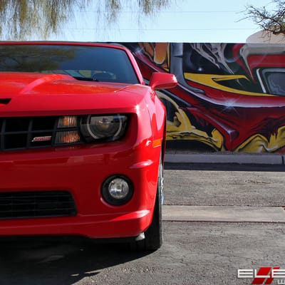 20 inch Staggered Foose Legend SS Chrome on a 2011 Chevy Camaro SS w/ Specs