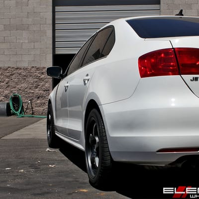 17x8 Motegi MR131 Satin Black on a 2011 Volkswagen Jetta w/ Specs