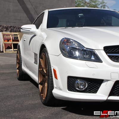 20 inch Staggered Vertini RF1.1 Matte Bronze on a 11 Mercedes SL63 w/ Specs
