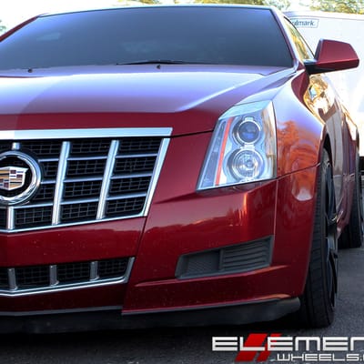 20 inch Niche Misano Satin Black M117 on a 2012 Cadillac CTS Sedan w/ Specs