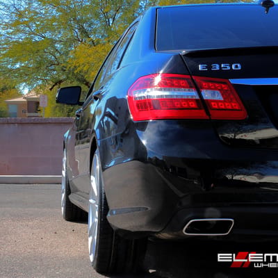 20 inch Silver Black Di Forza BM-12 on 2012 Mercedes E350 4 Matic w/ Specs