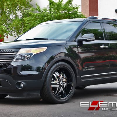22 inch Diablo Elite Wheels on 2012 Ford Explorer w/ Specs