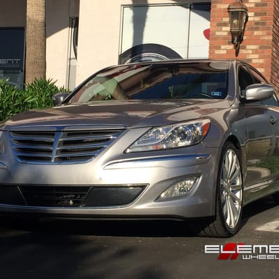 20 inch MRR HR9 wheels On 2012 Hyundai Genesis Sedan w/ Specs