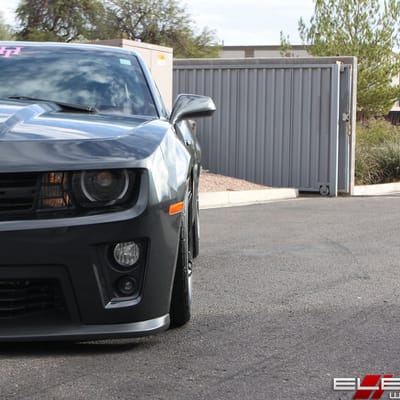 20 inch Staggered MRR M716 Matte Black on a 2013 Chevy Camaro w/ Specs