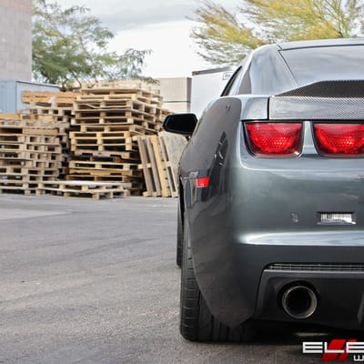 20 inch Staggered MRR M716 Matte Black on a 2013 Chevy Camaro w/ Specs