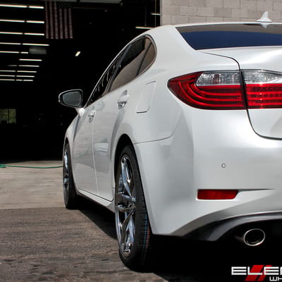 20x9 Variant Krypton Super Black Chrome (Cold Forged) on a 2013 Lexus ES350 w/ Specs