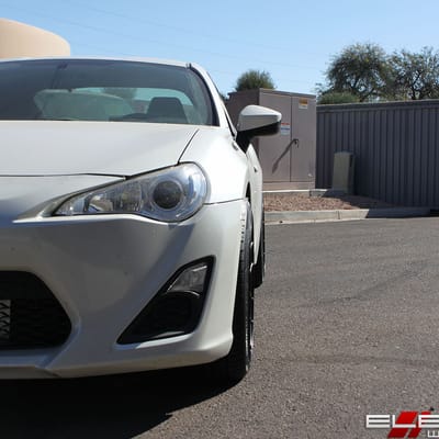 18x9.5 Enkei Raijin Gloss Black on a 2013 Scion FR-S w/ Specs