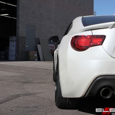 18x9.5 Enkei Raijin Gloss Black on a 2013 Scion FR-S w/ Specs