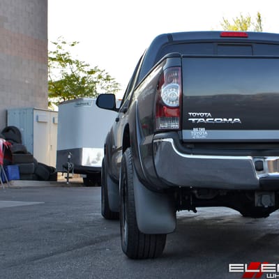 16x8 American Racing ATX AX202 Cast Iron Black on a 2013 Toyota Tacoma PreRunner w/ Specs