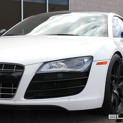 20 inch Staggered MRR FS01 Matte Black Wheels on 2013 Audi R8 w/ Specs