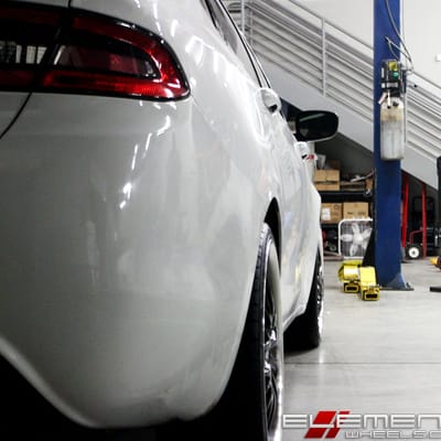 20x8.5 MRR GT1 Black on a 2013 Dodge Dart w/ specs