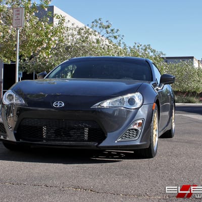 17x7.5 Drag DR-19 Gold on a 2013 Scion FR-Sw/ Specs