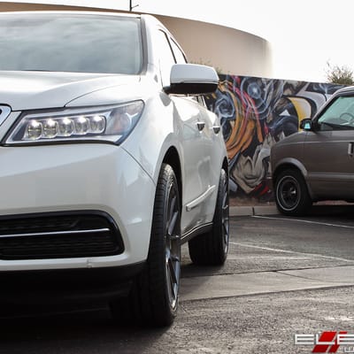 20x9 XO XF-1 Gloss Brushed Arsenic on a 2014 Acura MDX w/ Specs