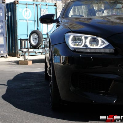 22 inch Staggered Ace Alloy Devotion Gloss Black W/ Machined Tips on a 2014 BMW M6 w/ Specs