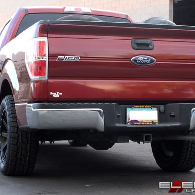 20x9 XD Series XD818 Heist Satin Black on a 14 Ford F-150 w/ Specs