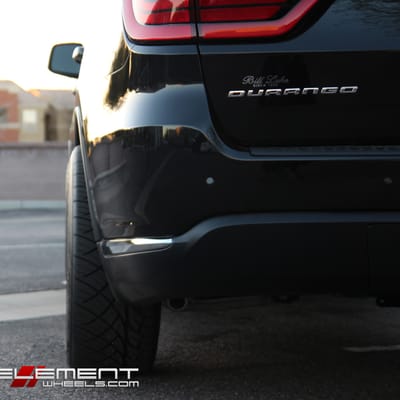 22 inch Giovanna Bogota Black Smoked on 2014 Dodge Durango w/ Specs