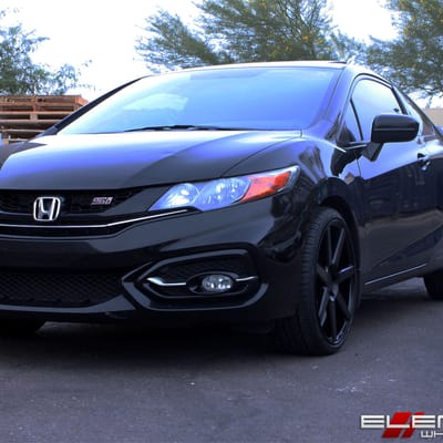 19x8.5 Niche Verona All Gloss Black M168 on a 15 Honda Accord Sedan EX-L w/ Specs