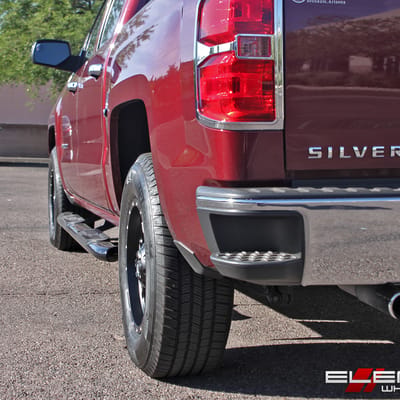 17x9 Fuel Off-Road Throttle Matte Black w/ Machined Accent on a 2014 Chevy Silverado 1500 w/ Specs