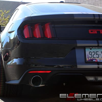 20 inch Staggered MRR VP5 Matte Graphite on a 15 Ford Mustang w/ Specs