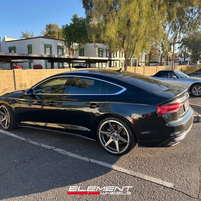 20 inch Ace Alloy AFF06 Titanium Milled Machined Lip on 2022 Audi A5