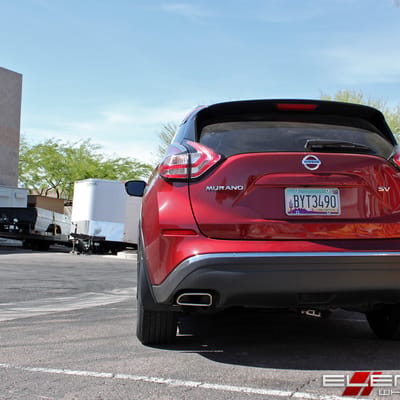 18x8.5 Niche Kumo all matte black M176 on a 2015 Nissan Murano w/ Specs